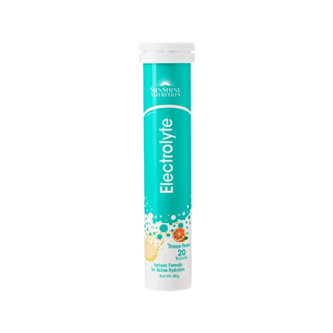 Sunshine Nutrition Electrolyte Orange Effervescent Tab 20s