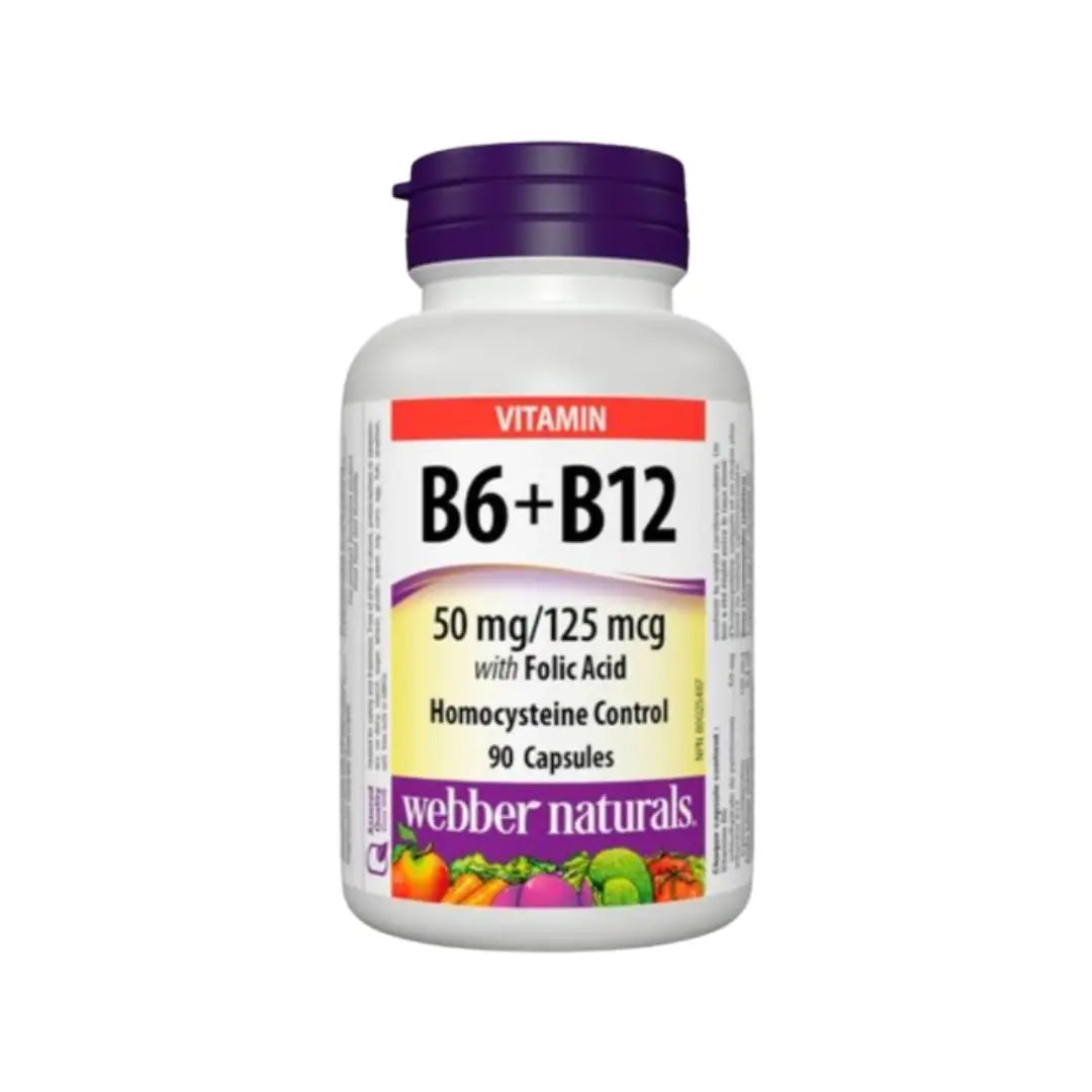 Webber Naturals Vitamin B6, B12 & Folic Acid Tablets 90s