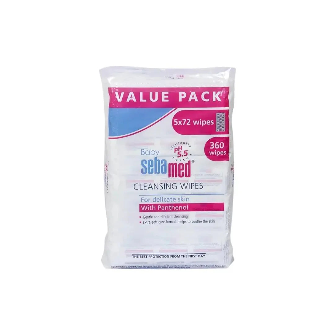 Sebamed Baby Cleansing Wipes With Panthenol 360s